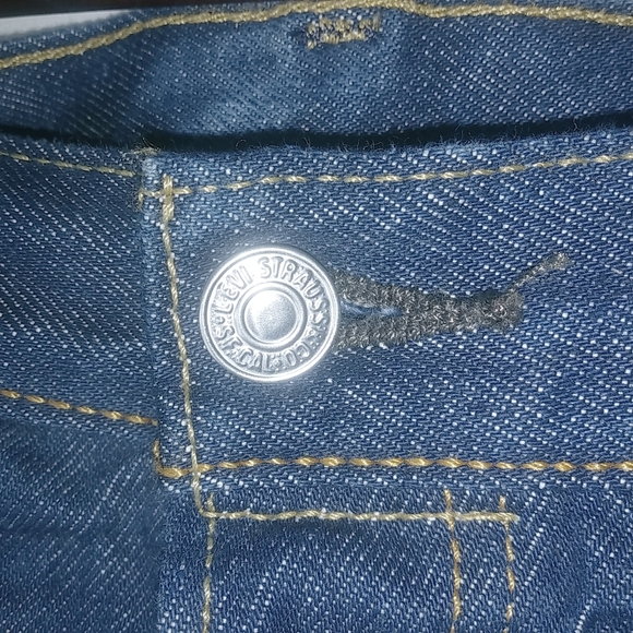 Levis 501 Mens 54x30 Dark Wash Straight Button Fly  Jeans - Picture 12 of 15